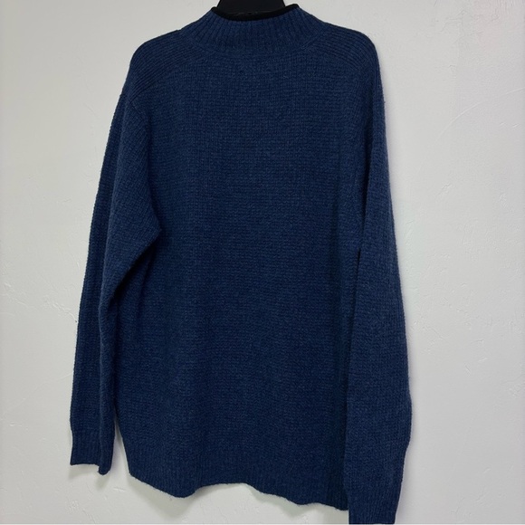 Pendleton Men's Blue Washable Wool Woolen Mills Pullover 1/4 Quarter Zip XL - Picture 5 of 11